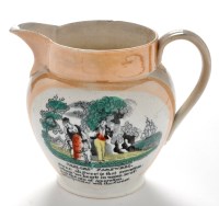 Lot 934 - A 19th Century Sunderland lustre jug, possibly...