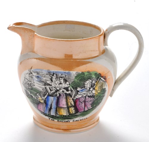 Lot 938 - A 19th Century Sunderland lustre jug, possibly...