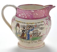 Lot 939 - A 19th Century Sunderland lustre jug,...