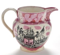 Lot 940 - A 19th Century Sunderland lustre jug,...