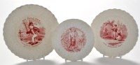 Lot 955 - Three 19th Century decorative plates, by Scott,...