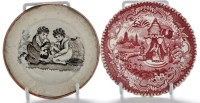 Lot 958 - Two 19th Century eel plates, by Dixon, Austin...