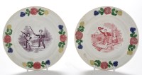 Lot 960 - Two 19th Century decorative plates, by Dixon,...