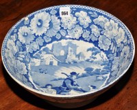 Lot 964 - Blue and white bowl of possible 'North East'...