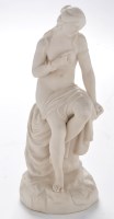 Lot 991 - Parian ware figure of a semi clad female,...