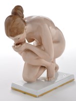 Lot 1013 - A Rosenthal nude figure designed by Ernst...