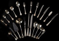 Lot 1050 - An Elizabeth II flatware and cutlery service,...
