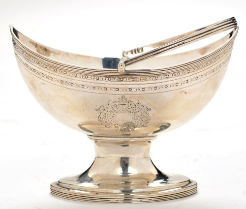 Lot 1078 - A George III sugar basket, by Alexander Field,...