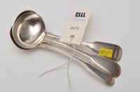 Lot 1113 - A pair of Victorian sauce ladles, by John and...
