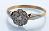 Lot 1214 - A diamond cluster ring, the brilliant-cut...