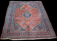 Lot 1334 - A Joshagan carpet, the central diamond shaped...