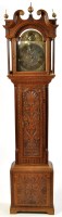 Lot 1367 - Pet'r. Rutherfood, Seggy: a longcase clock,...