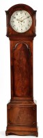 Lot 1382 - A Georgian mahogany longcase clock, probably...