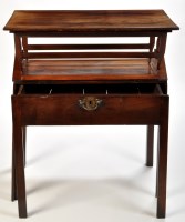 Lot 1411 - *A George III draftsman's mahogany table, the...