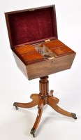 Lot 1414 - *An early 19th Century mahogany teapoy, the...