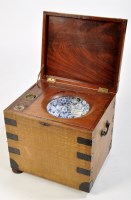 Lot 1416 - *A scumble painted and metal-bound campaign...