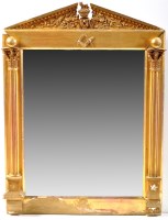Lot 1422 - *A 19th Century giltwood wall mirror of...