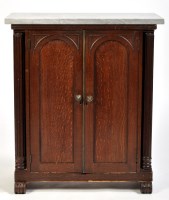 Lot 1429 - *A 19th Century scumble painted side cabinet,...