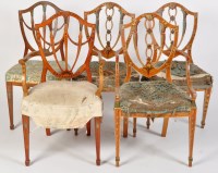 Lot 1444 - A set of three Edwardian satinwood occasional...