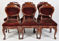 Lot 1470 - A set of six mid 19th Century Continental...