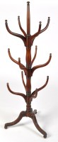 Lot 1492 - A 19th Century style mahogany hat stand, the...