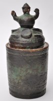 Lot 110 - A Studio pottery tobacco jar and cover, the...