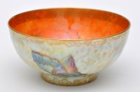 Lot 120 - Wedgwood: a butterfly pattern lustre bowl,...