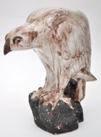 Lot 122 - David Sharp for Rye Pottery: eagle resting on...