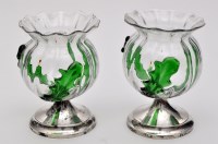 Lot 131 - A pair of early 20th Century fluted vases,...