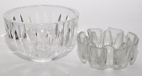 Lot 148 - Orrefors: a tapering circular bowl, with cut...