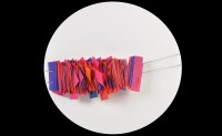 Lot 155 - An abstract wall sculpture, white painted...