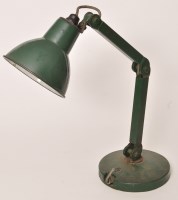Lot 165 - A 1930's/40's industrial metal anglepoise...