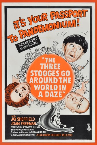 Lot 190 - Cinema Poster ''The Three Stooges Go Around...