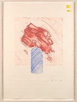 Lot 200 - *William Tillyer ''Untitled'' - red flowers in...