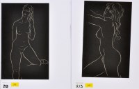 Lot 213 - *Eric Gill Nude Studies signed in the block...