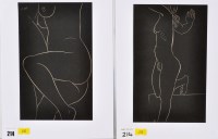 Lot 214 - *Eric Gill Nude Studies signed in the block...