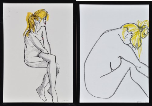 Lot 221 - **** S**** Female nude studies lithographs...