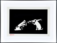 Lot 249 - *Banksy ''HMV'' bearing the Artist's stamp in...