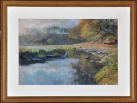 Lot 319 - *Walter Holmes A quiet river backwater signed...