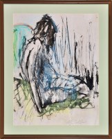 Lot 320 - *Peter Collins Female Study signed ink wash...
