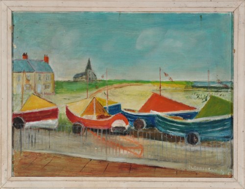 Lot 342 - *John Leonard Robinson Fishing cobles on...