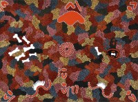 Lot 396 - Rhonda Stockman Abstract Aborigine Composition...