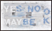 Lot 409 - *Jens Kjaer ''Yes, No, Maybe'' signed acrylic...