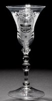 Lot 227 - A light baluster goblet of the 'Friendship'...