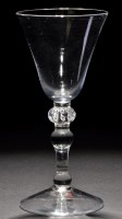 Lot 228 - A substantial light baluster goblet, the round...