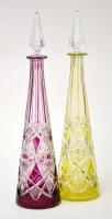 Lot 327 - Two Baccarat ''Tsar'' crystal decanters 16 3/4'...