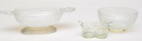 Lot 333 - Sowerby opalescent glassware, comprising: oval...