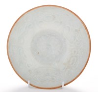 Lot 404 - Chinese moulded Qingbai type bowl imitating...