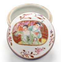 Lot 410 - Chinese Famille Rose circular box and cover,...