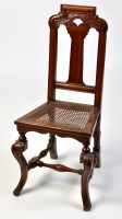 Lot 445 - Anglo-Chinese hardwood side chair, the...